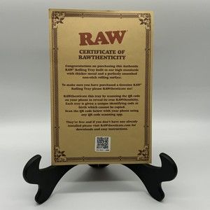 RAW, Black Gold, Rolling Tray, Small, 11 x 7 inches or 27.94 x 17.78 cm